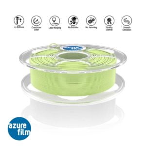 PLA 50g (Amostra) Lumos LUMINOUS UV Light Yellow (Neon e brilha no escuro) – Azurefilm