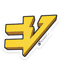 autocolante evolt logo