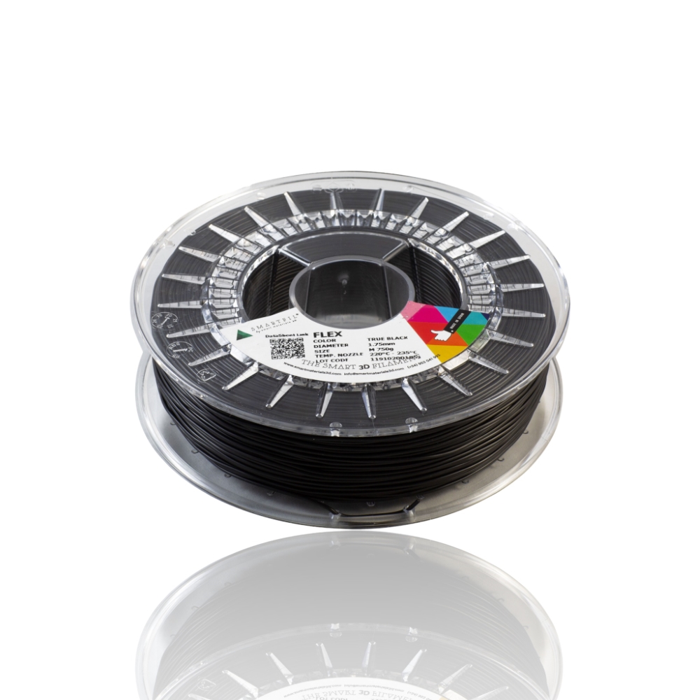 true black Flex Smart Materials 3D Portugal Evolt Europe Online Store Impressão 3D Filamento portugal espana