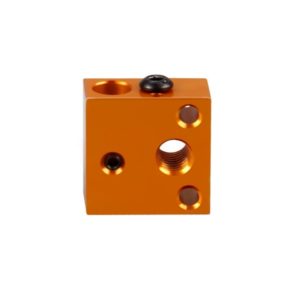 Heat Block Amarelo de Alumínio para CR10S 20X20X10mm  ( Heatblock bloco de aquecimento  ) – AIMSOAR