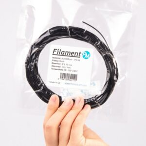 TPE 88 72.5A 10m (Amostra) RUBBERJET FLEX Black ( Mais macio ) – Filament PM