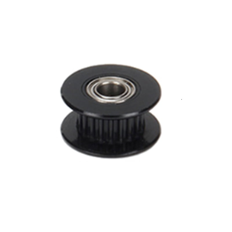 Polia para alinhamento Correia GT2 20 Dentes Rolamento 5mm Furo Alumínio Preto ( GT2 timing belt pulley ) - AIMSOAR