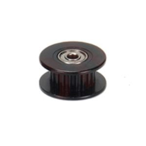 Polia para alinhamento Correia GT2 20 Dentes Rolamento 3mm Furo Alumínio Preto ( GT2 timing belt pulley ) – AIMSOAR