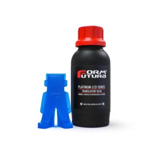 500ml Platinum LCD Series Resina Impressão 3D LCD e DLP UV (385 – 420nm) Translucent Blue – FORMFUTURA