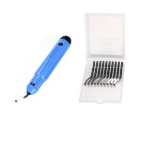 KIT 10 Laminas + Ferramenta de Limpeza Rebarbar Desbarbador (S10 Deburring Blade Trimming Knife Scraper Chamfer Tool) – AIMSOAR