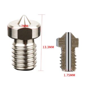 0.4mm Liga de Titânio TC4 Titanium Alloy Nozzle (compatível com E3D) – AIMSOAR