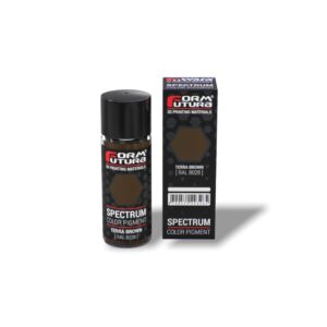 25g Pigmento Resina Impressão 3D Spectrum Color Pigment Terra Brown RAL 8028 – FORMFUTURA