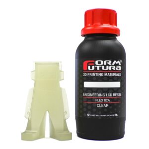 500ml Engineering LCD Resin Flex 82A Resina Impressão 3D UV Transparente Clear – FORMFUTURA