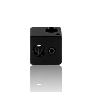 Heat Block V5 Clone Alumínio Preto 16X16X12 ( Heatblock bloco de aquecimento compatível com E3D V5 clone e não com o original ) – AIMSOAR