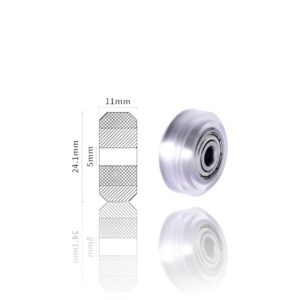 Rolamento 625zz 5mm Transparente Revestidos para T/V-Slot D-Type POM (roda Pulley wheel compatível com Creality, ANET e outras marcas) – AIMSOAR