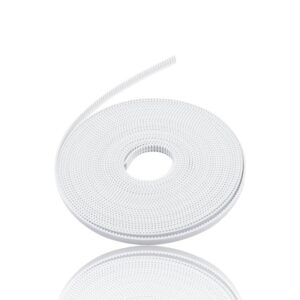 1m Correia Branca GT2 6mm largura Reforçada com Aço ( GT2 timing belt PU steel wire ) – AIMSOAR