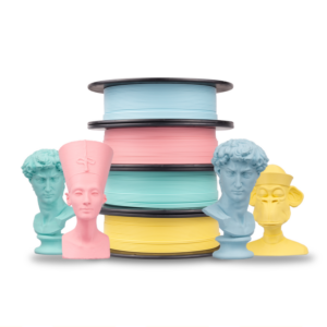 PLA+ PASTEL EDITION Pastel Pack + Samples Baby Blue Banana Yellow Bubblegum Pink Sweet Mint – Filament PM