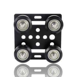 Gantry Plate Preto V-Slot 2020 com Rolamentos D-Type POM – AIMSOAR