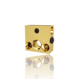 Heat Block Brass de Latão de alta temperatura 400ºC para CR10S Ender 3 20X20X10mm  ( Heatblock bloco de aquecimento  ) – AIMSOAR