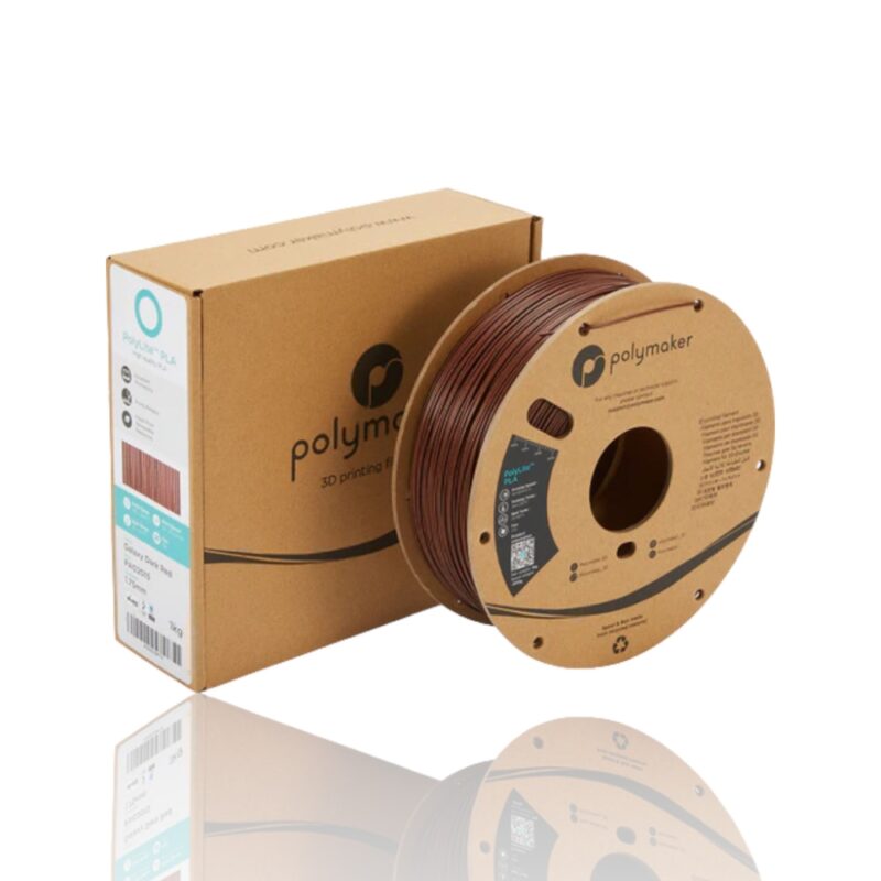 PolyLite PLA 175 Spool Picture Asymmetric evolt portugal espana filamento impressao 3d galaxy vermelho red glitter