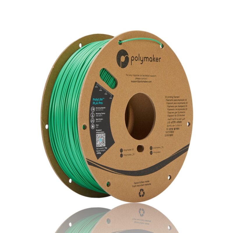 PolyLite PLA Pro 175 Spool Picture Asymmetric evolt portugal espana filamento impressao 3d green verde