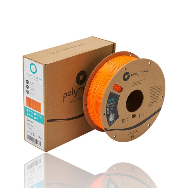 PolyLite PLA Pro 175 Spool Picture Asymmetric evolt portugal espana filamento impressao 3d orange laranja
