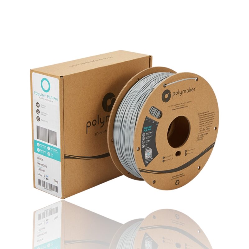 PolyLite PLA Pro Grey 175 Spool Picture Asymmetric evolt portugal espana filamento impressao 3d
