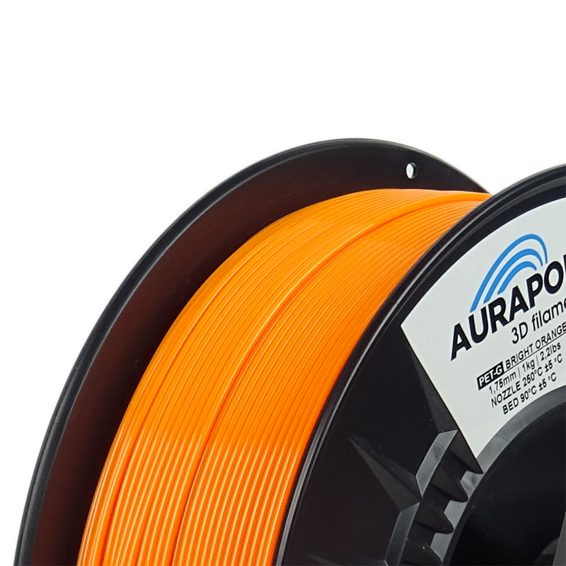 AURAPOL PETG Filament Bright Orange 1 Portugal Espana Evolt Impressao 3D