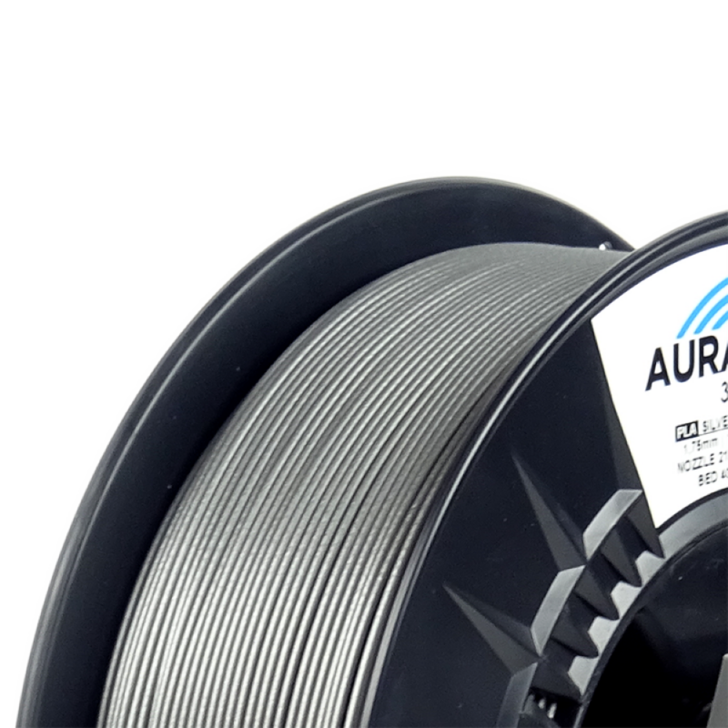 AURAPOL PLA 3D Filament Silver 1 Portugal Espana Evolt Impressao 3D