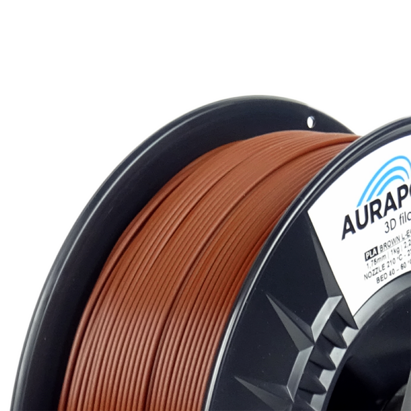 AURAPOL PLA HT110 3D Filament Brown 1 Portugal Espana Evolt Impressao 3D