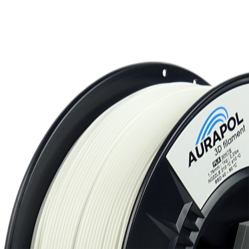 AURAPOL PLA HT110 3D Filament White 1 Portugal Espana Evolt Impressao 3D