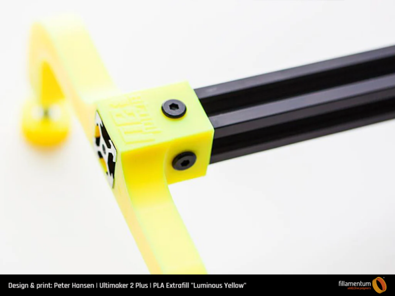 PLA_Extrafill_Luminous_Yellow_Peter_Hansen_Camera_Slider_2-Portugal-Espana-Evolt-Impressao-3D