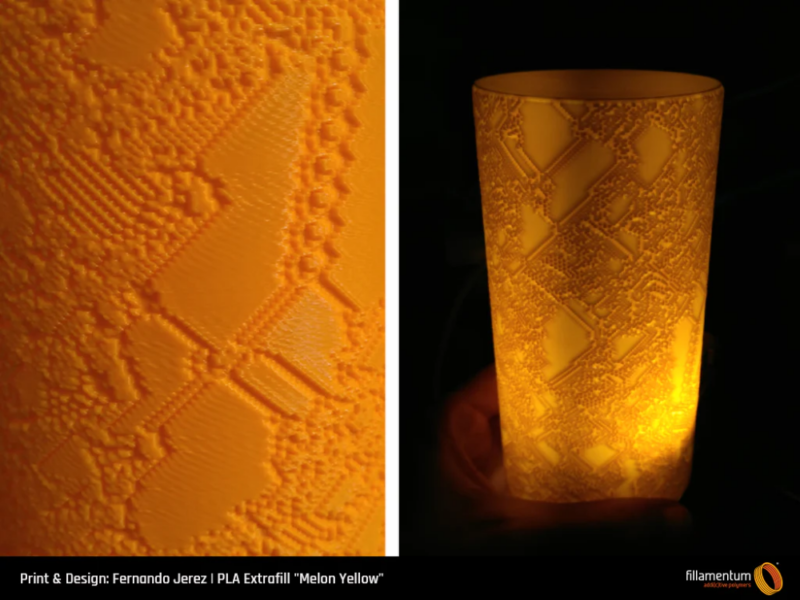 PLA_Extrafill_Melon_yellow_Fernando_Jerez_Structure_object-Portugal-Espana-Evolt-Impressao-3D