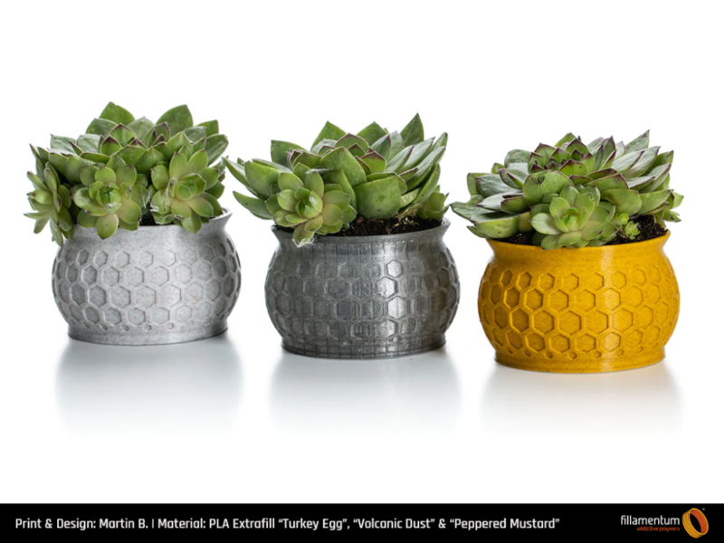 PLA_Extrafill_flowerpots_pepperedmustard_volcanicdust_turkeyegg_03_-Portugal-Espana-Evolt-Impressao-3D