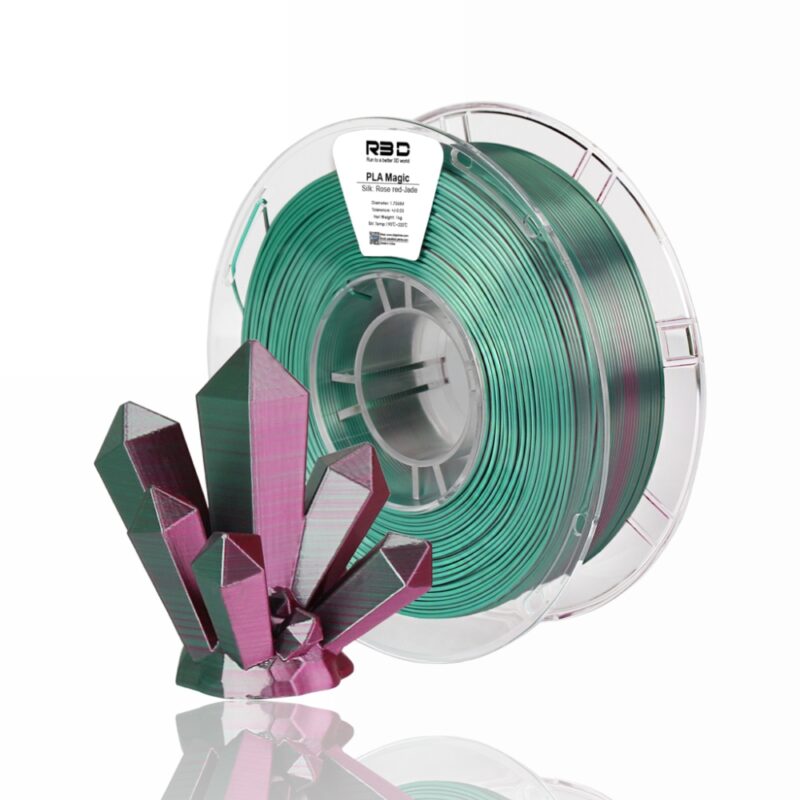 R3D Dual PLA evolt portugal espana filamento impressao 3d rose red jade