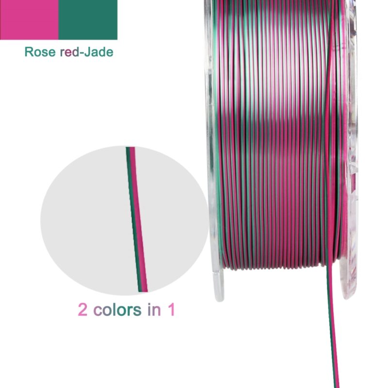 R3D Dual PLA evolt portugal espana filamento impressao 3d rose red jade