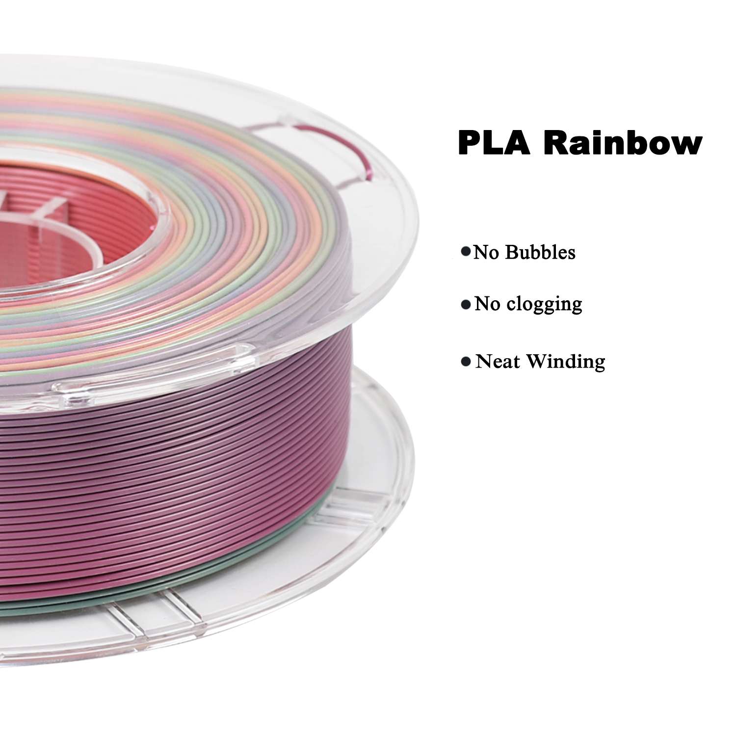 PLA Silk Ranibow evolt impress&atilde;o 3D