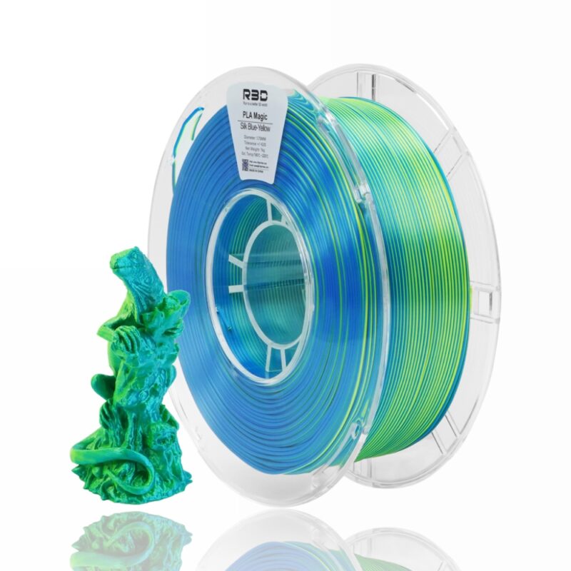 R3D Dual PLA evolt portugal espana filamento impressao 3d blue yellow