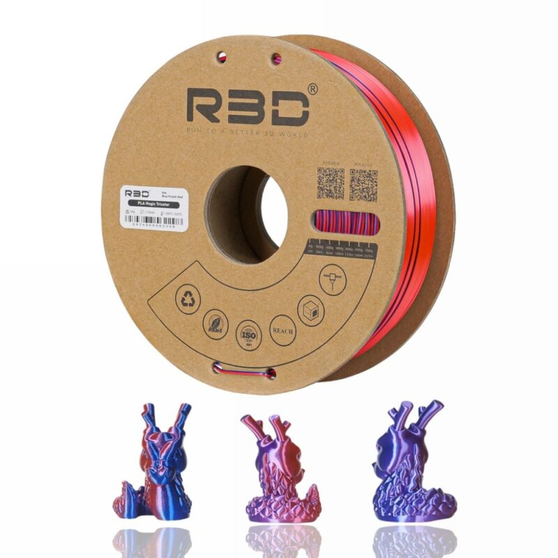 R3D PLA evolt portugal espana filamento impressao 3d Blue purple red
