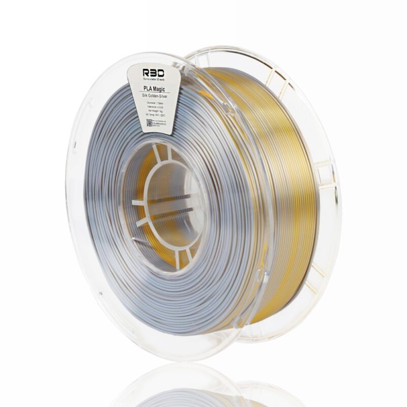 R3D Dual PLA evolt portugal espana filamento impressao 3d gold silver