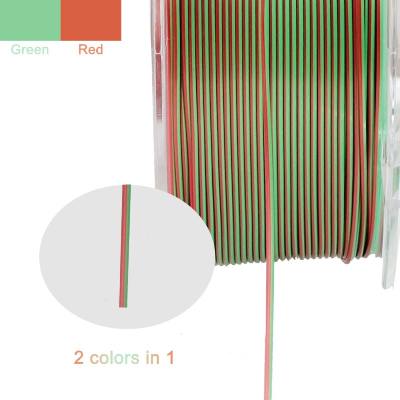 R3D Dual PLA evolt portugal espana filamento impressao 3d red green