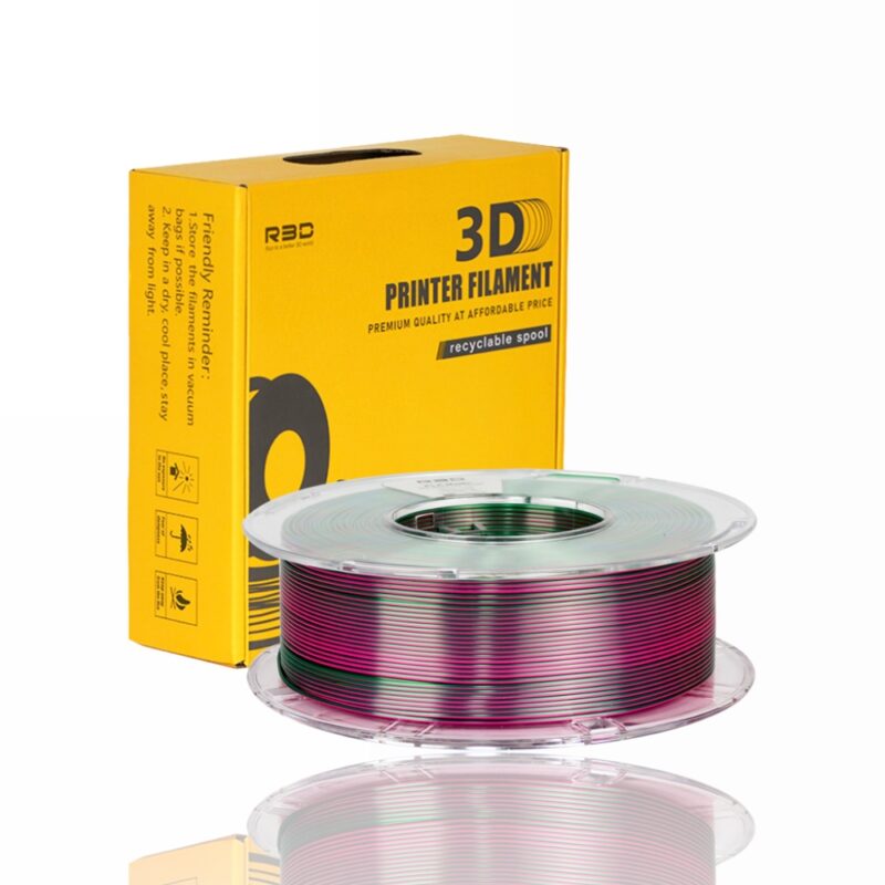 R3D Dual PLA evolt portugal espana filamento impressao 3d rose red green