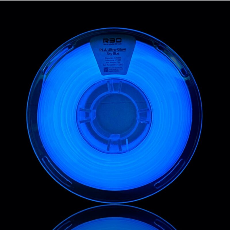 R3D ultra Glow evolt portugal espana filamento impressao 3d blue