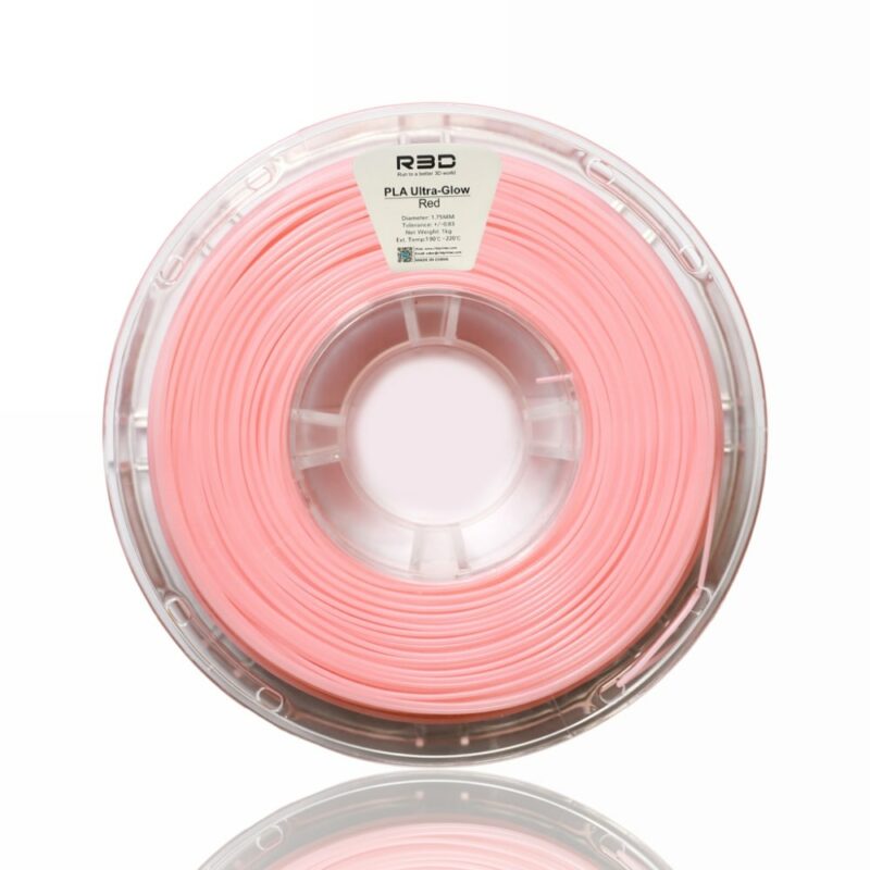 R3D ultra Glow evolt portugal espana filamento impressao 3d red