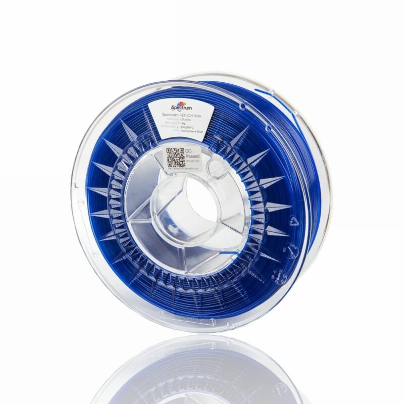 petg ht100 2 evolt portugal espana filamento impressao 3d transparent blue