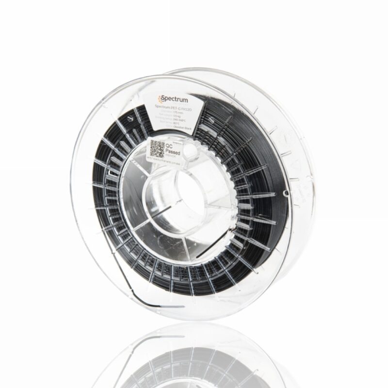 Filament Spectrum PET-G FX120 75mm 0,5kg evolt portugal espana filamento impressao 3d black