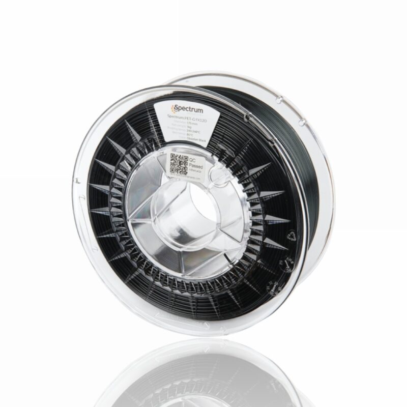 Filament Spectrum PET-G FX120 75mm 1kg evolt portugal espana filamento impressao 3d black