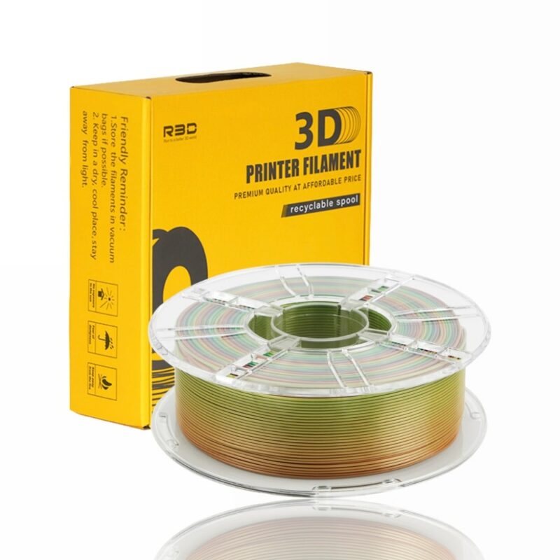 r3d pla silk evolt portugal espana filamento impressao 3d rainbow one