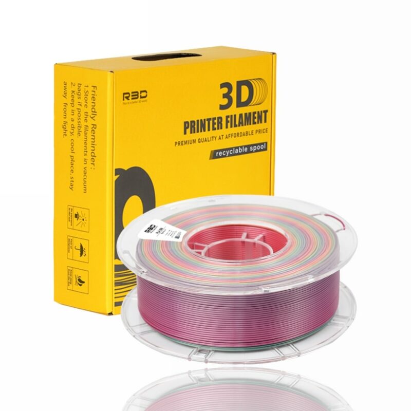 r3d pla silk evolt portugal espana filamento impressao 3d rainbow plus