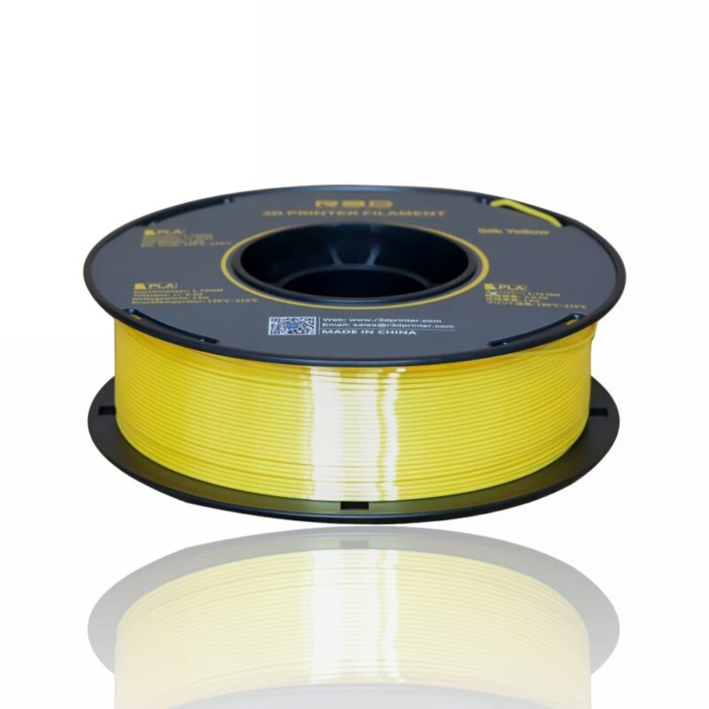 r3d pla silk evolt portugal espana filamento impressao 3d yellow