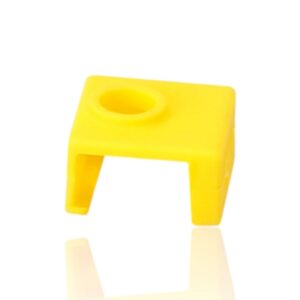 Isolamento de silicone Amarelo para Heat Block MK8 20X12X16 ( Heatblock bloco de aquecimento compatível com MK8 ) – AIMSOAR