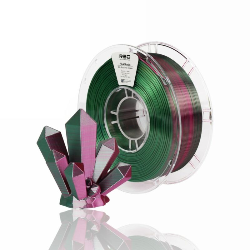 R3D Rose Red Green Dual PLA 2 evolt portugal espana filamento impressao 3d