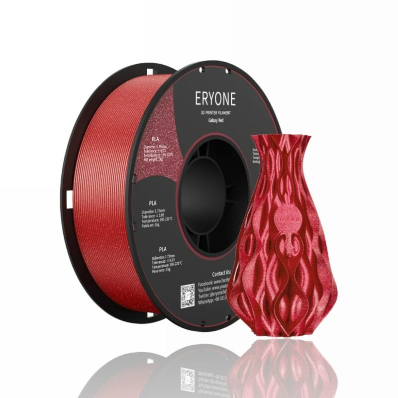 pla galaxy eryone evolt portugal espana filamento impressao 3d red