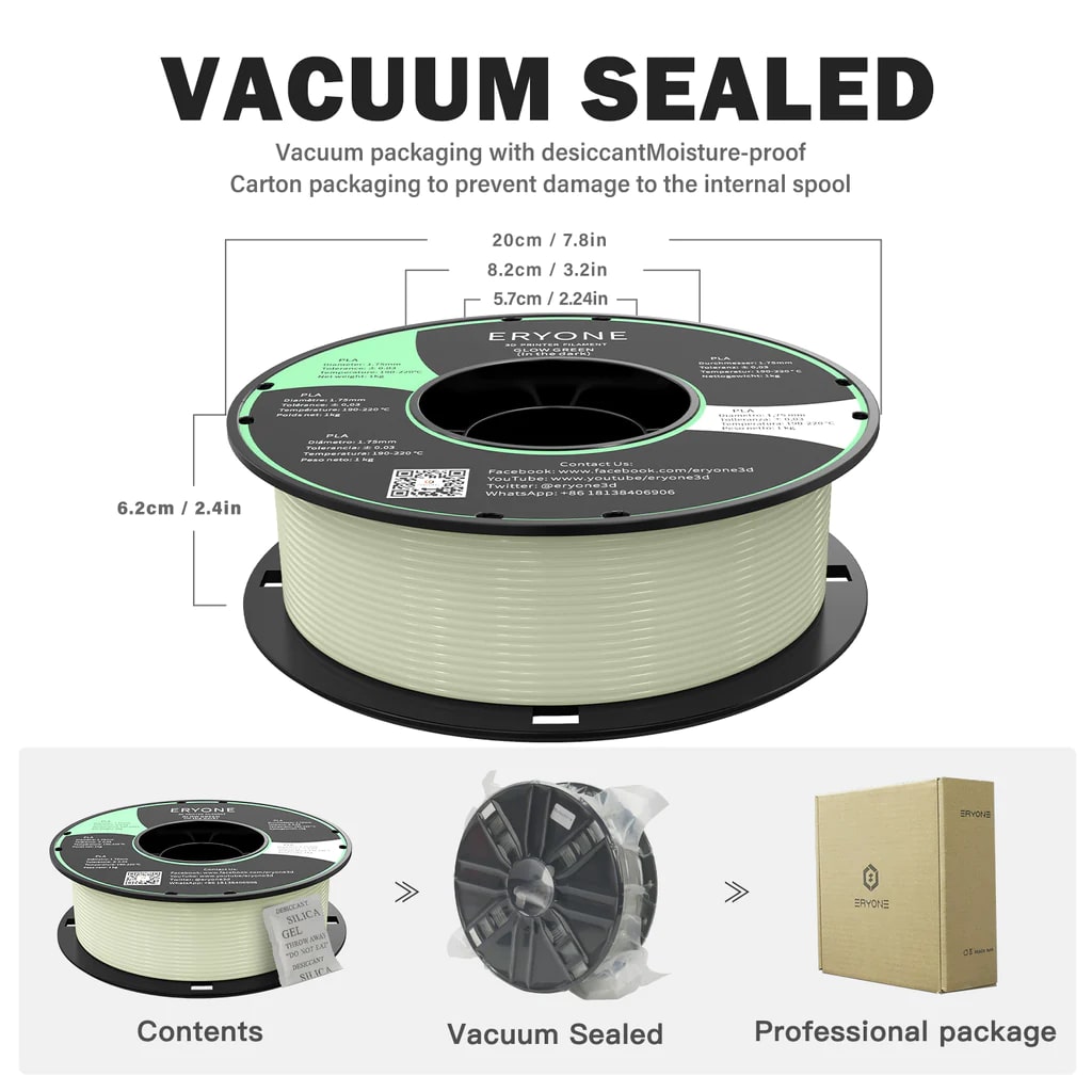 pla glow in the dark eryone evolt