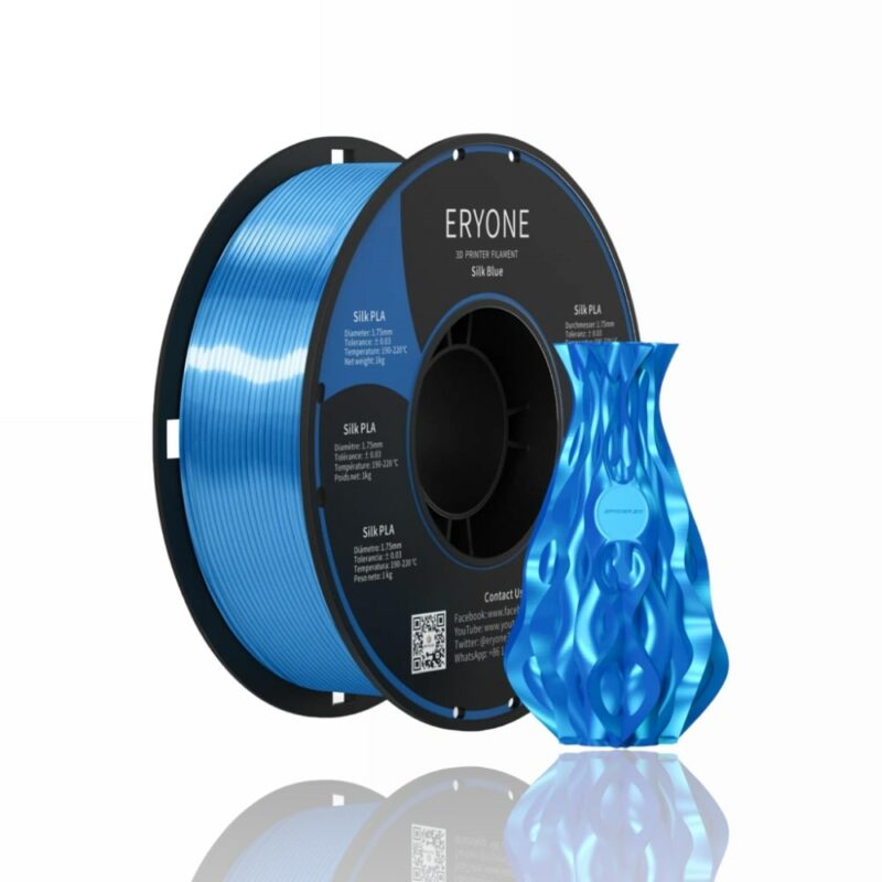 pla silk eryone evolt portugal espana filamento impressao 3d blue
